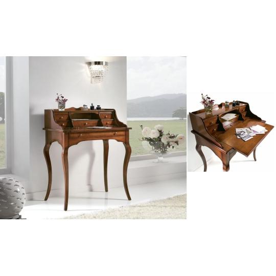 vysuvacia stolova doska rozsiritelny predlzitelny masivny pisaci stol klasicky elegantny office dreveny nabytok orechovy s fiokami maly kancelarsky zariadenie lameridiana.jpg